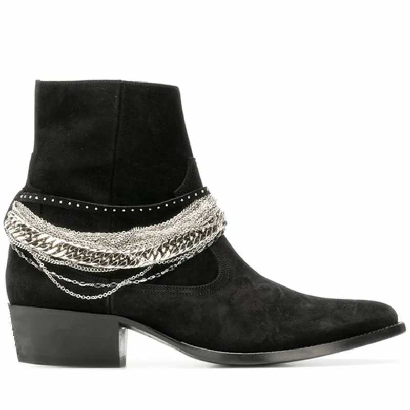 Эксклюзивные супер Крутые ботинки ручной работы из натуральной кожи с