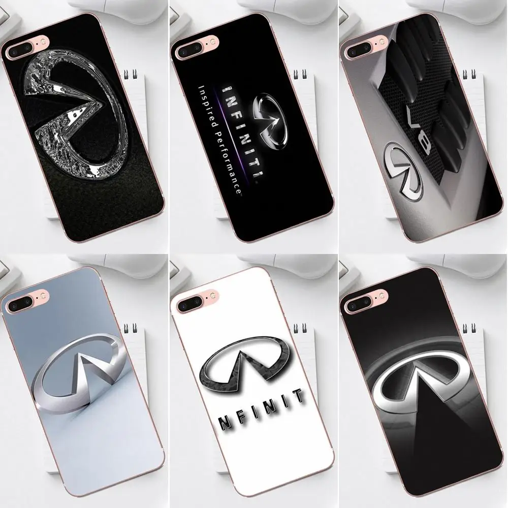 Qdowpz мягкий чехол для телефона с логотипом Infiniti iPhone 4 4S 5 5C SE 6 6S 7 8 Plus X XS Max XR Galaxy A3 A5 J1