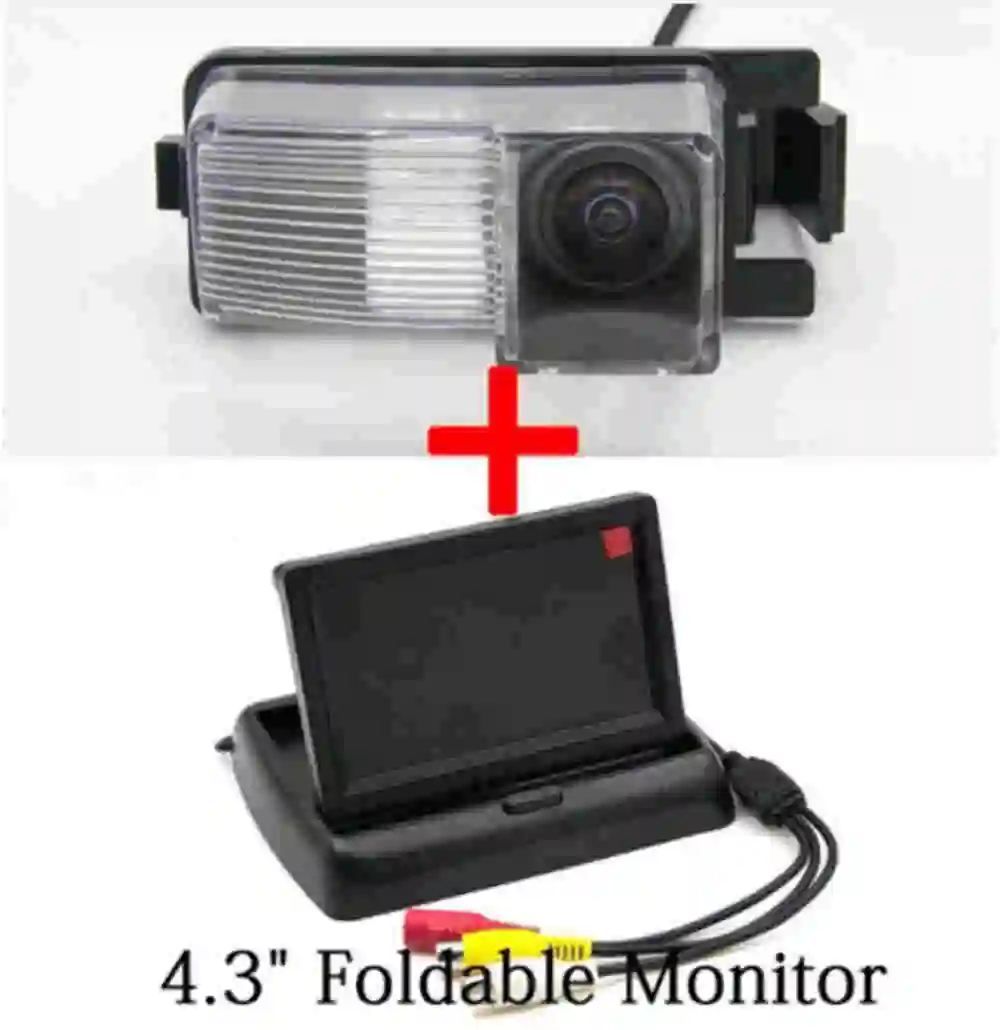 camera with Monitor Рыбий глаз 1080P MCCD автомобильная парковочная камера заднего вида для Nissan 350Z 370Z Versa Tiida Sentra Cube GT-R камера заднего вида - Название цвета: camera with Monitor