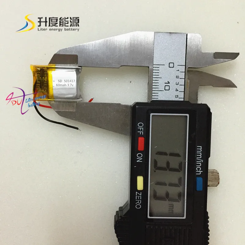 501417 60mah малая емкость полимерная батарея ручная продукция литиевая