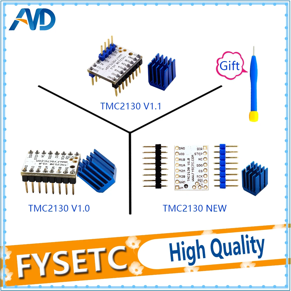 5 шт. TMC2130 v1.1 новый шаговый двигатель тихий отличная защита стабильности с