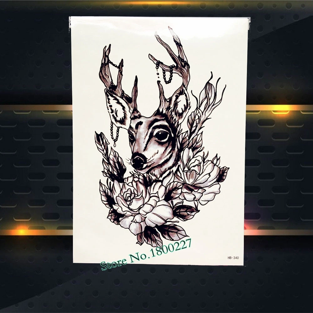 Fire Dragon Водонепроницаемая временная татуировка женский макияж боди-арт для