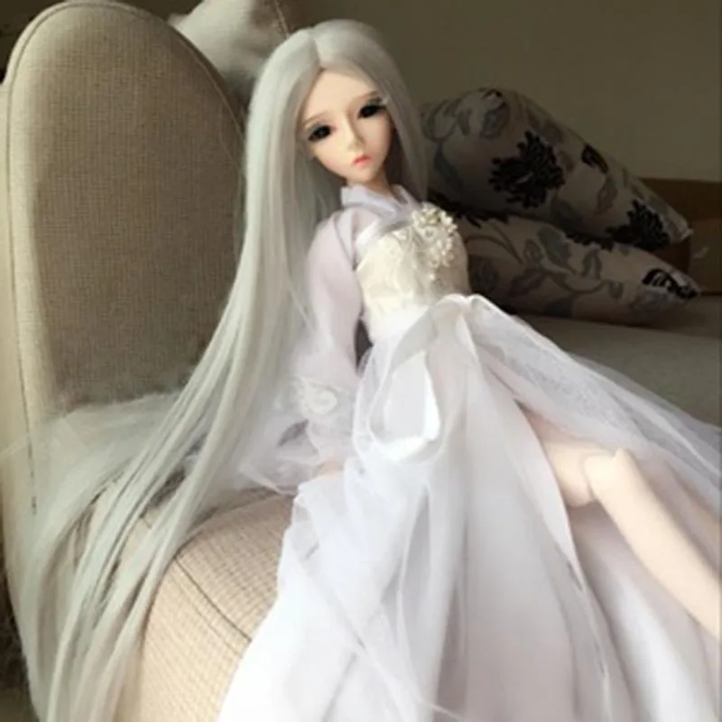 1/3 новый стиль Bjd SD кукольный парик высокотемпературная проволока большой