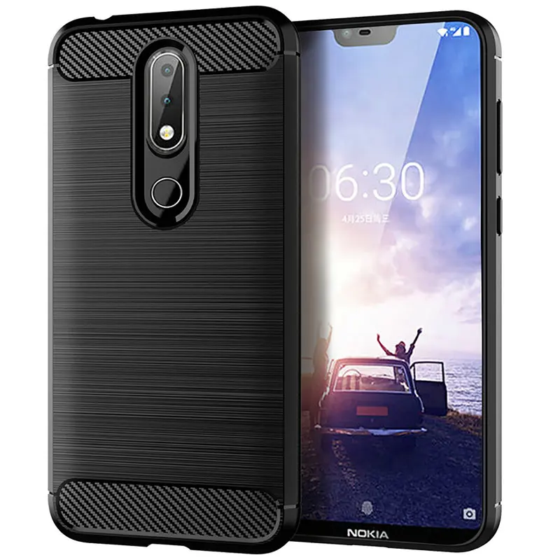 Чехол для Nokia 6 1 Plus Android One силиконовый защитный бампер противоударный чехол TA-1103