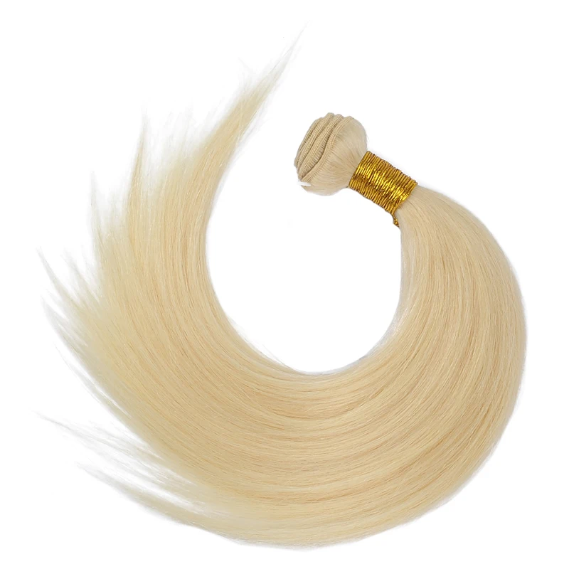 Pinshair, бразильские волнистые волосы, 2, 3 пряди, с фронтальной застежкой, 613, медовый блонд, человеческие волосы, прямые пряди, с застежкой, не Реми