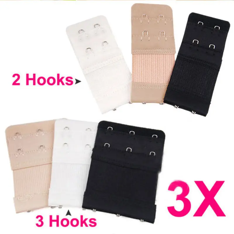 Горячая Распродажа новинка 3 шт. Дамский бюстгальтер на 2/3 крючка расширитель