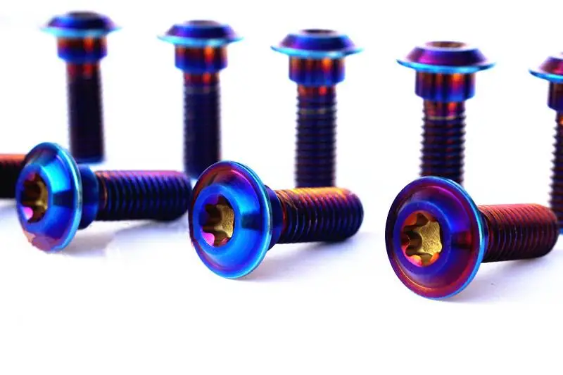 

1 Piece M8x24mm Ti/Golden/Burn Blue GR5 TC4 Titanium Torx Bolts For Motorcycle Disc Brake