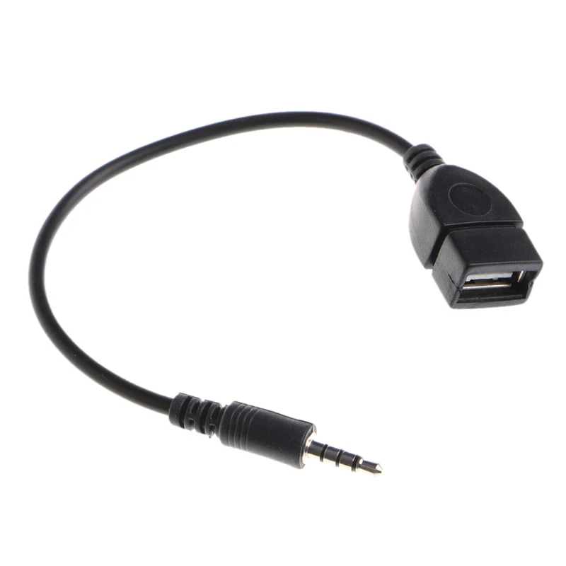 3 5 мм штекер Jack к USB 2 0 Женский автомобильный стерео AUX аудио конвертер адаптер
