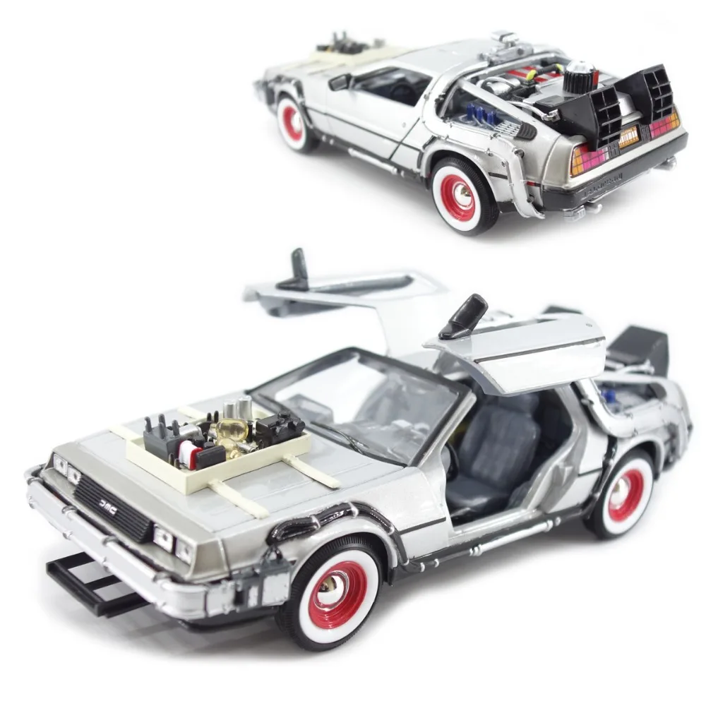 1/24 масштаб литой Back To The Future Модель автомобиля игрушки готовый плеер часть первая
