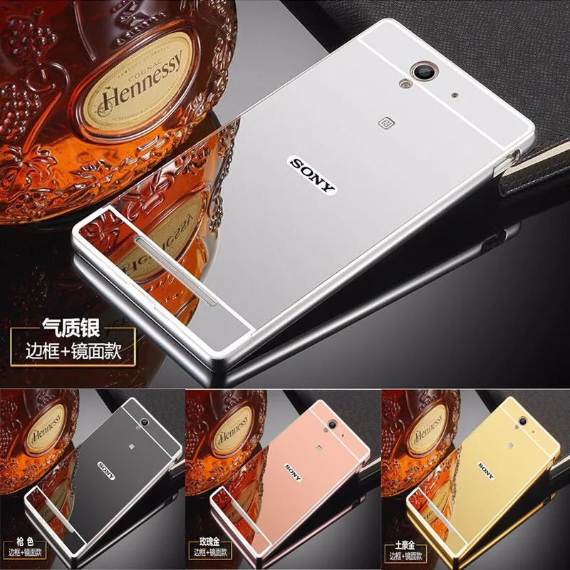 Модный роскошный зеркальный чехол цвета розовое золото для sony Xperia C3 S55T D2502 D2533 задняя крышка для sony C3