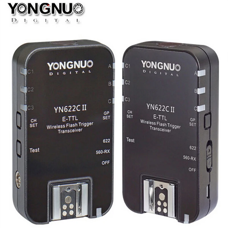Беспроводной триггер Yongnuo YN622C II yn 622C для Canon 6D 7D 700D 650D совместимый с 560 TX E TTL TX|flash
