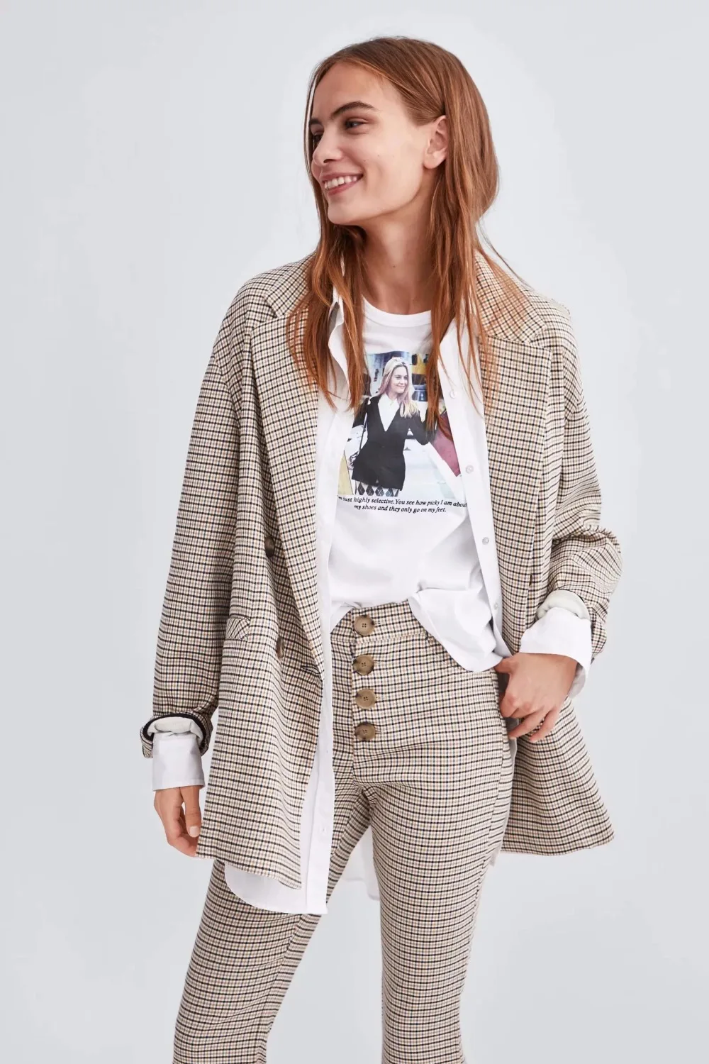 COZARII, Casaco Feminino, куртки в английском стиле, двубортные, клетчатые, женские куртки-бомберы, куртки размера плюс, топы, Прямая поставка
