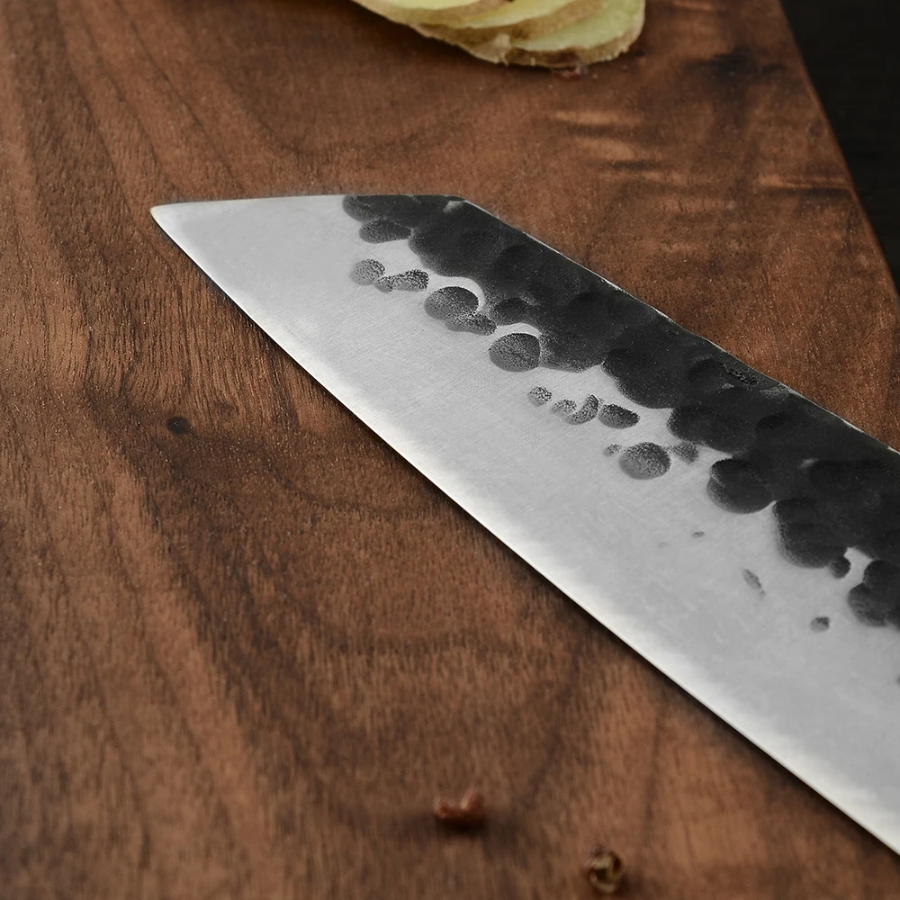 XYj 4 шт. ручной работы кованый нож из углеродистой стали набор 8 ''Chef 8'' Cleaver 7