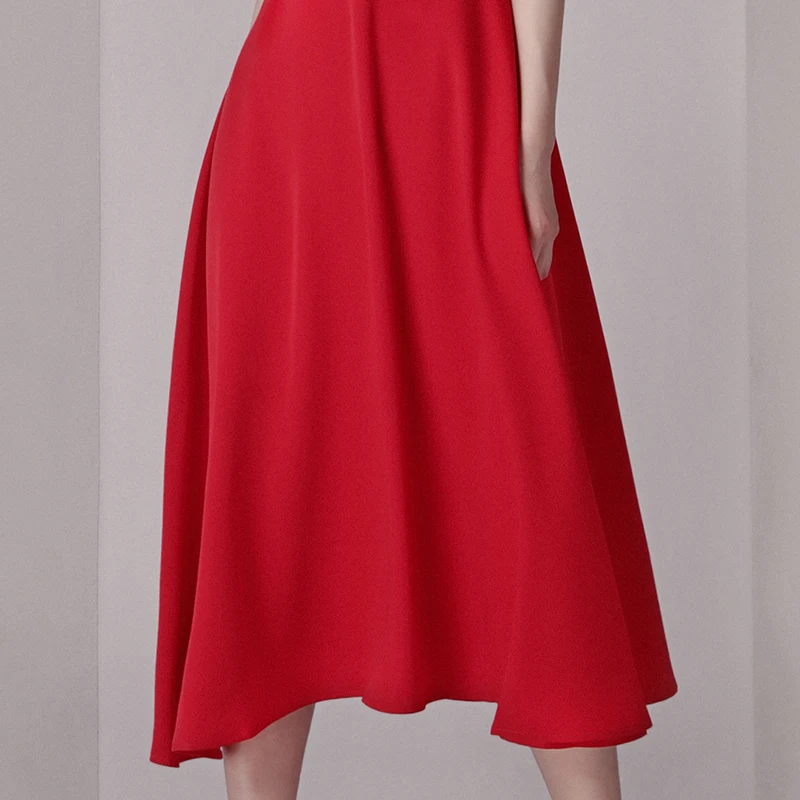 INDRESSME 2019 новые модные красные на бретельках со шнуровкой вырезами Женские