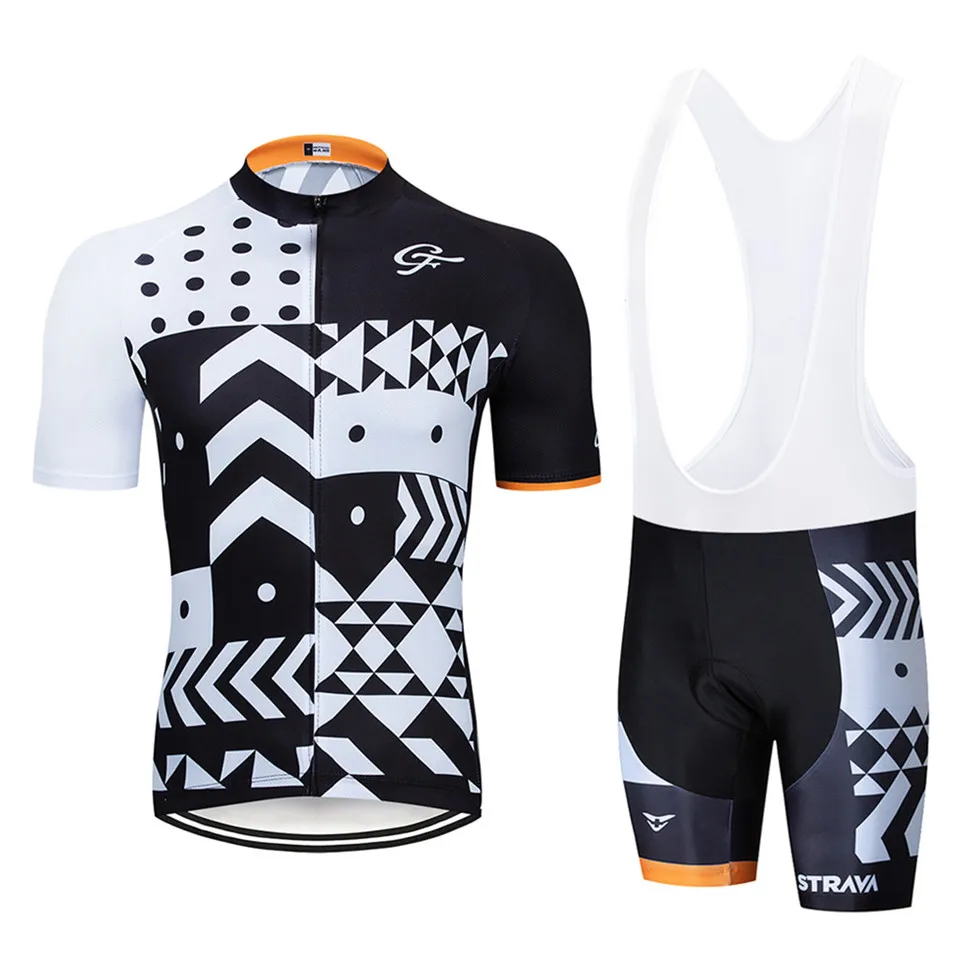 Мужская велосипедная одежда Strava Team фиолетовая короткая для велоспорта 9D с