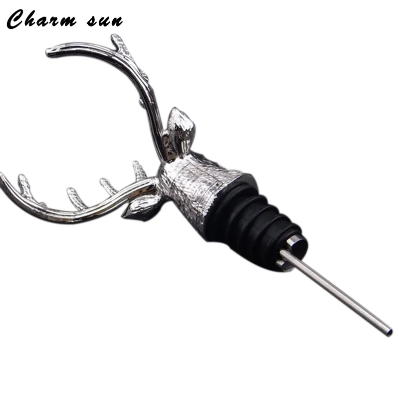 Голова оленя красное вино бутылка Корк Pourer Фиксаторы проснуться устройства