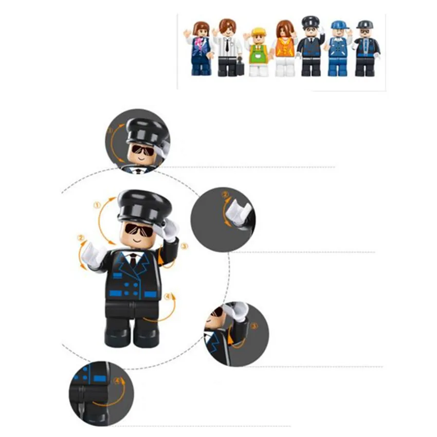 Классический бренд совместимый Строительство города авиации самолет автобус