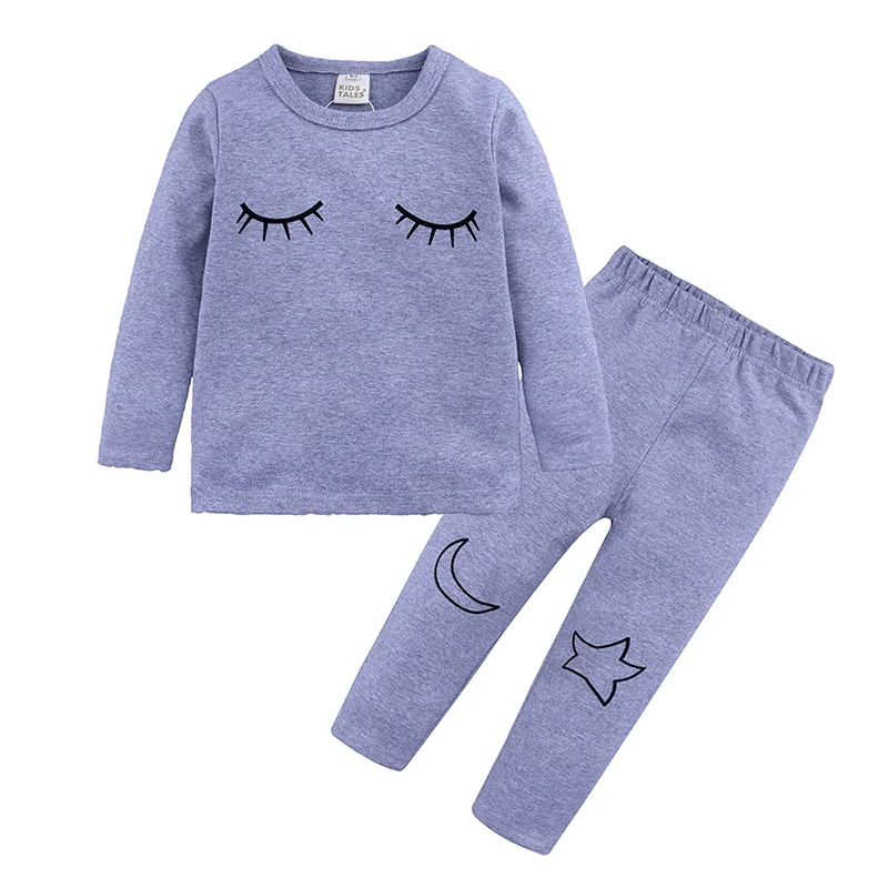 Pajamas for boys girl Clothes children with cotton set of children's clothes pattern from cartoon pajamas TZ542 | Детская одежда и