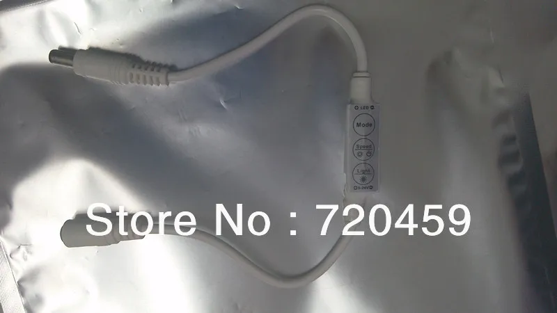 

Светодиодный мини-контроллер с кабелем разъема постоянного тока для одноцветной светодиодной ленты SMD3528/5050, 12 В, 24 В, 3 клавиши, 10 шт./лот