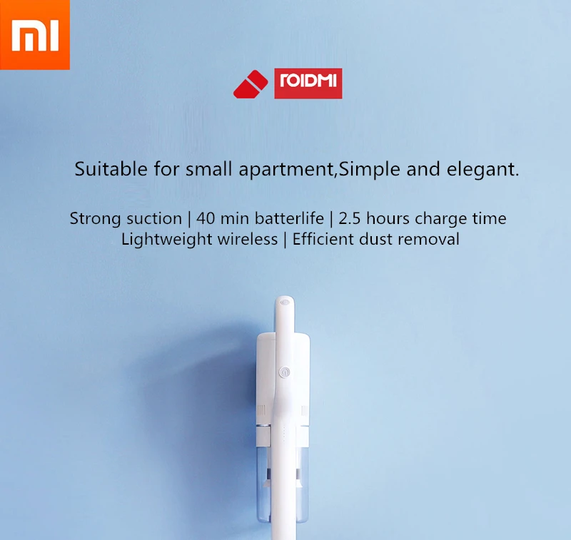 Портативный беспроводной пылесос Xiaomi Roidmi F8E для дома с низким уровнем шума, многофункциональная щетка, пылесборник для дома