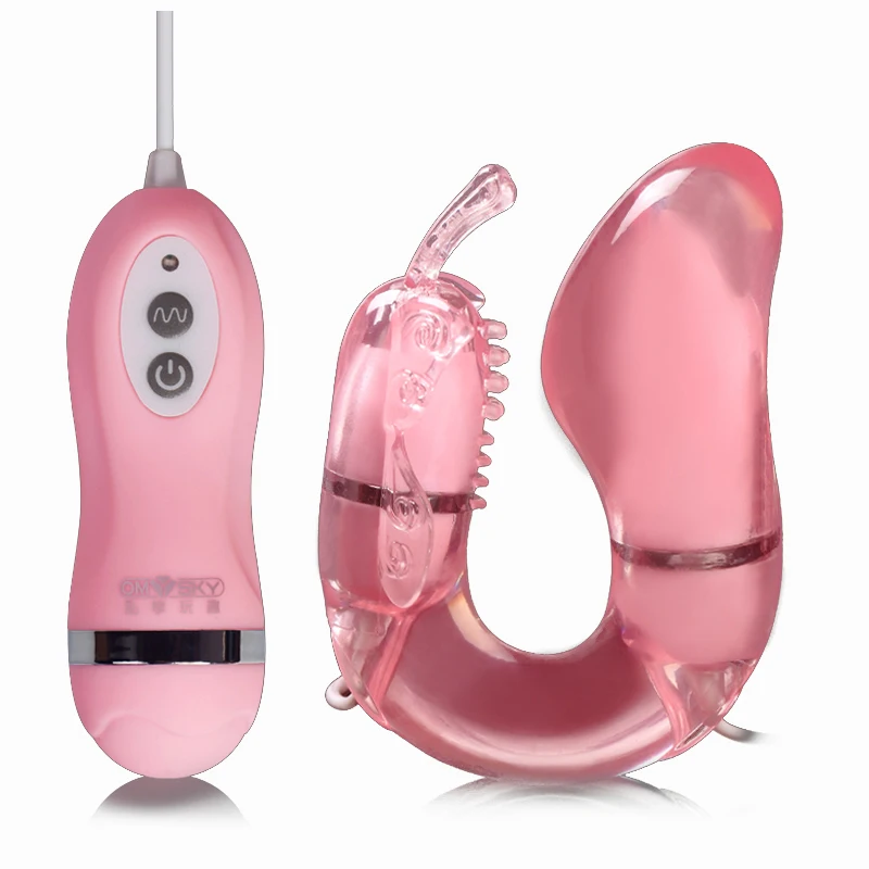 Водонепроницаемый 10 скоростной двойной вибратор в форме пули Стимулятор клитора