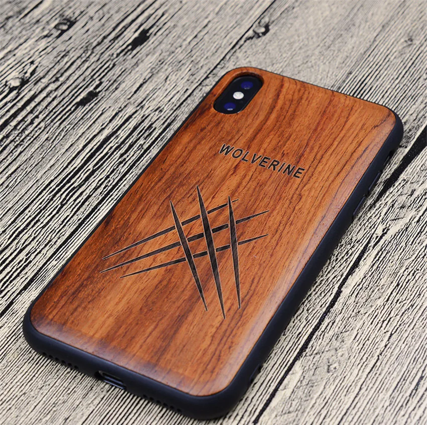 Супер герой резной деревянный чехол для iPhone XS чехол для MAX XR iPhone X XS деревянный TPU чехол для iPhone 7 8 6 6s plus защитный чехол