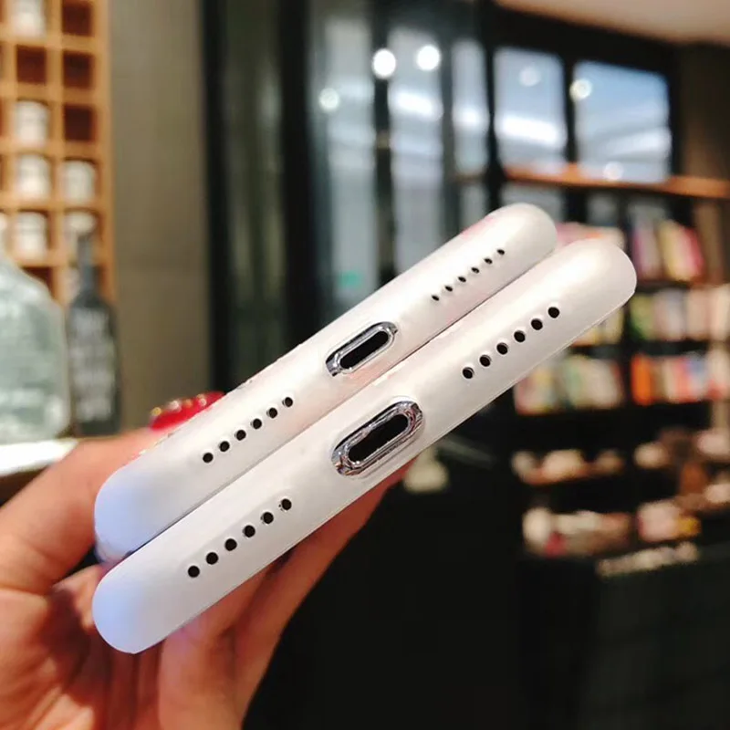 Чехол Kerzzil Girl с объемными рельефными цветами для iPhone X 10 мягкие силиконовые чехлы