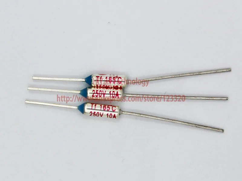 

(20pcs/lot) RY165 TF 165 Degree Celsius 165C 10A 250V Temperature Thermal Fuse