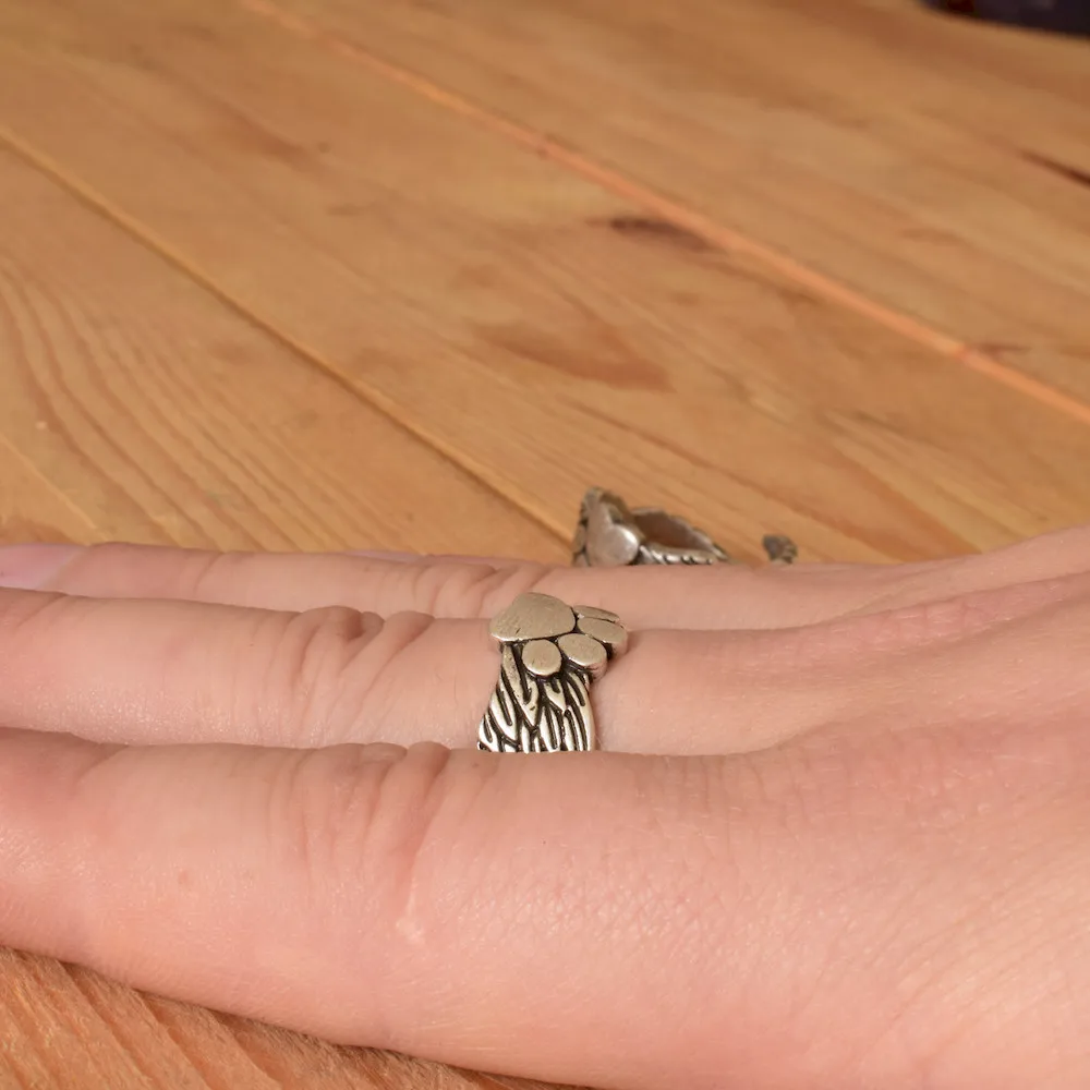 copper material paw wing rings | Украшения и аксессуары
