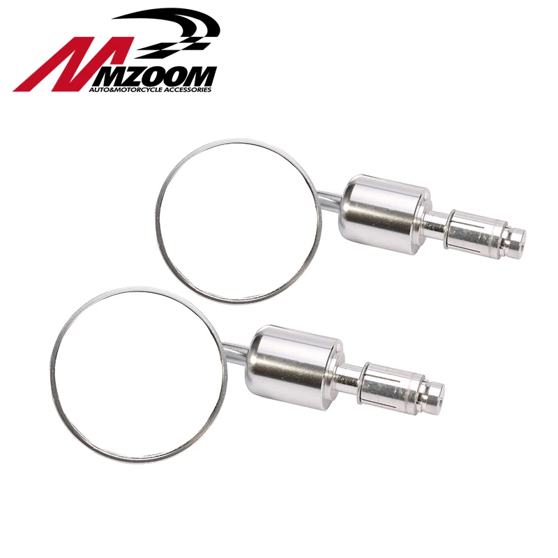 Mzoom Motorcycle CNC Aluminum Rear View 3&quot Handle Bar End 7/8&quot Mirrors Round | Автомобили и мотоциклы