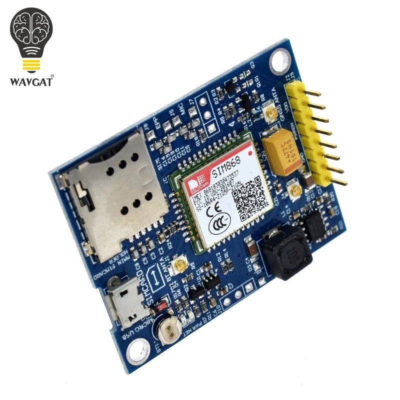 SIM868 GSM GPRS GPS BT сотовый Модуль MINI плата коммутационная вместо SIM808|Интегральные