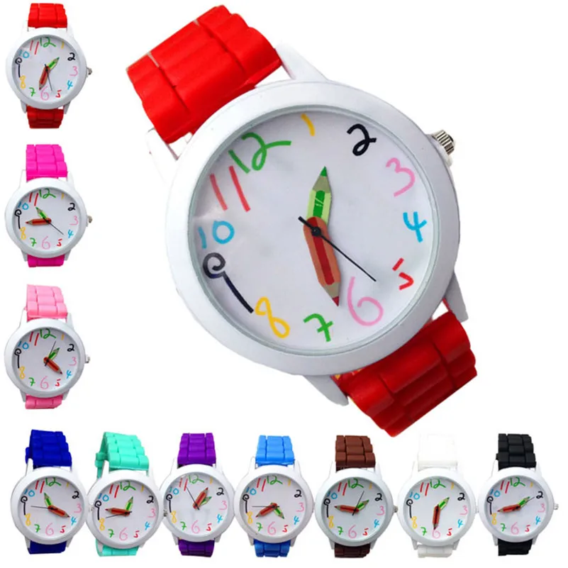 Умные цифровые модные детские наручные часы, кварцевые часы унисекс для мальчиков и девочек, красивые студенческие Универсальные часы Saat