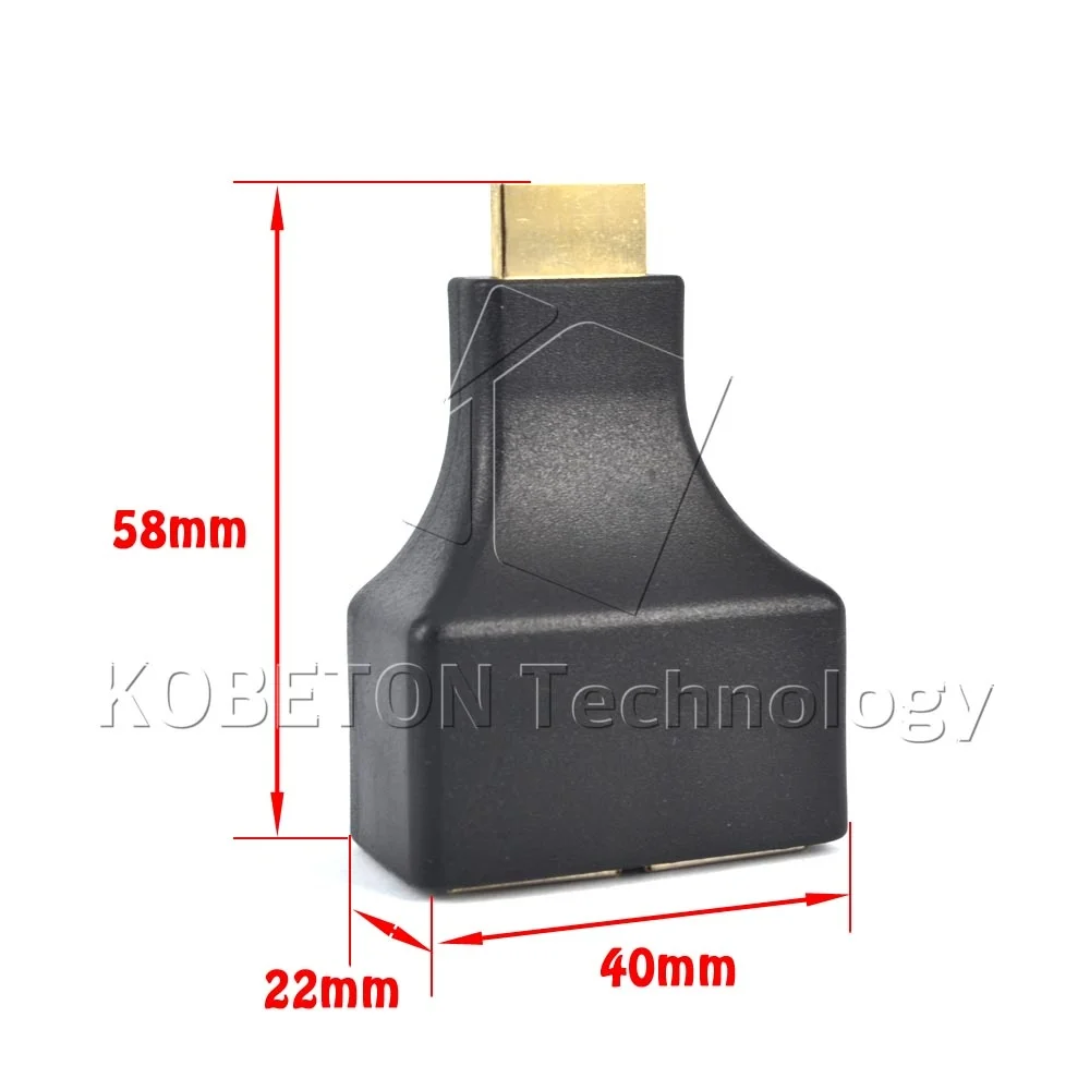 1 пара двойной порт RJ45 сетевой кабель удлинитель от Cat 5e / 6 до 30 метров Full HD 1080P D32