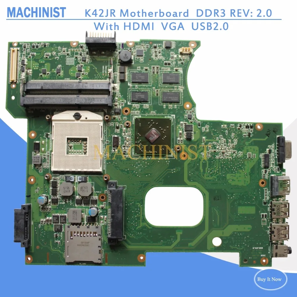K42JR материнская плата для ноутбука REV 2 0 ASUS A42J K42J P42J X42J K42JE K42JB K42JZ K42JY HM55 100%