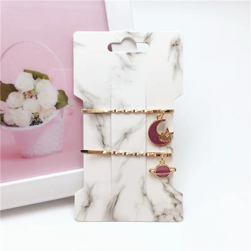 200 шт. заколка для волос с изображением мрамора фламинго цветов ювелирная витрина