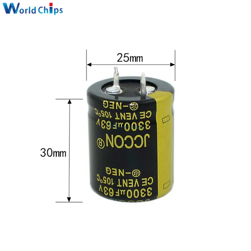 63V 3300uF 25X30mm алюминиевый электролитический конденсатор Высокочастотный