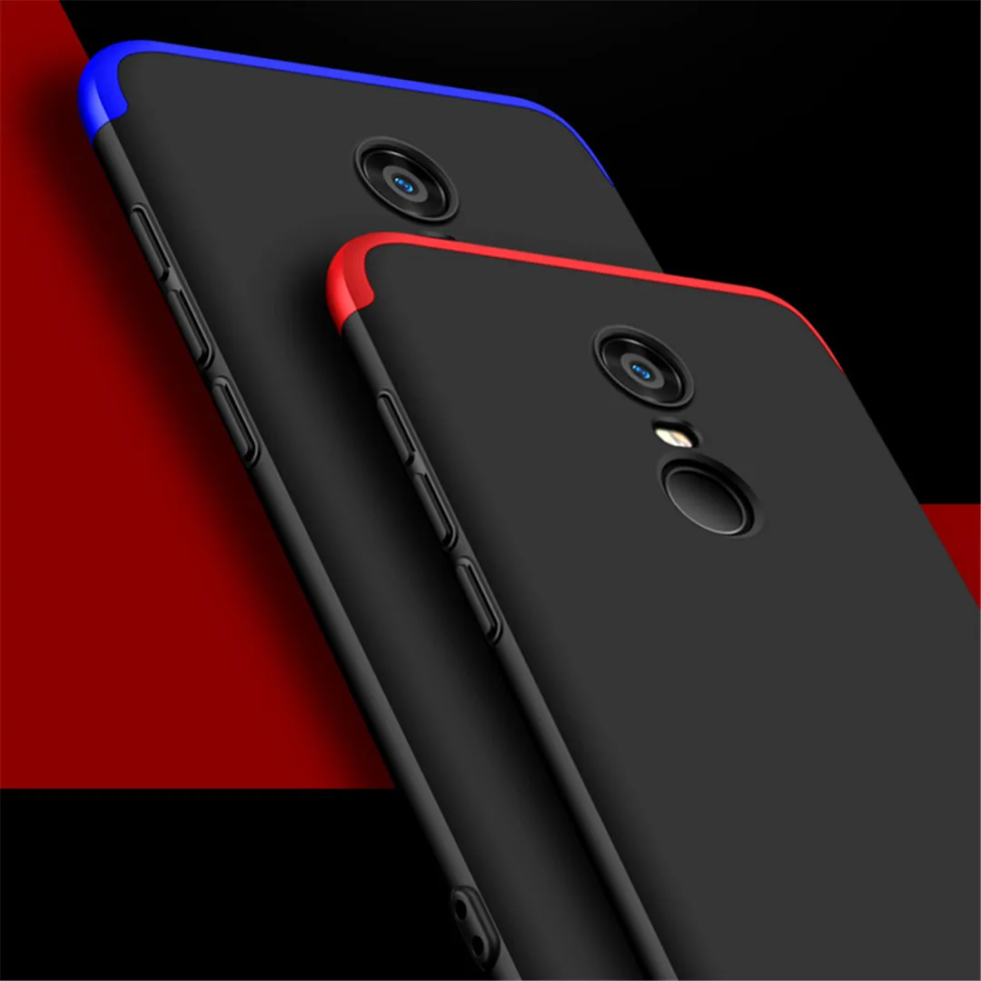 KINBOM чехол для Xiaomi Redmi 5 плюс 4A 360 градусов Полная защита бизнес Матовый Жесткий 3 в 1