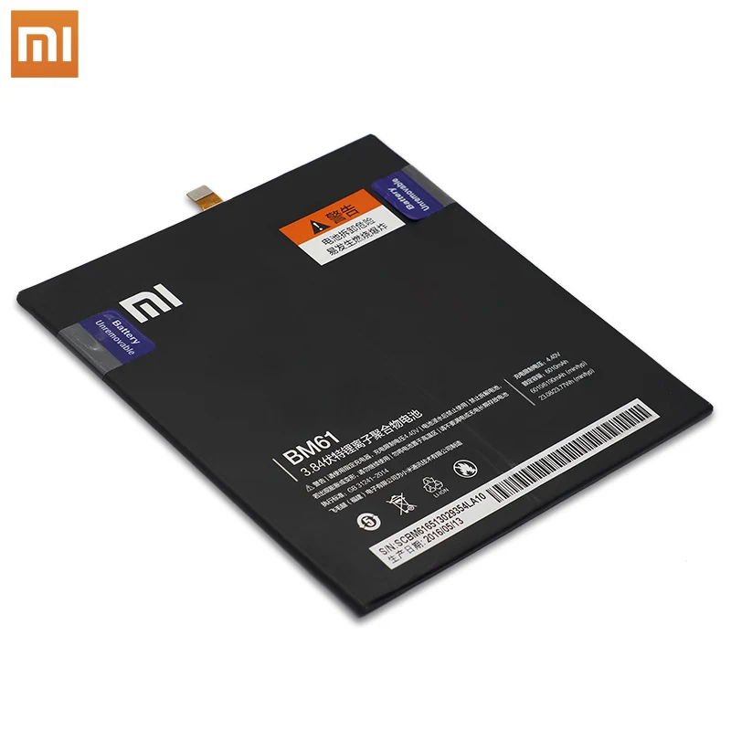 Xiaomi оригинальный запасной планшетный аккумулятор BM60 BM61 для Pad Mipad 1 2 7 9 дюймов A0101