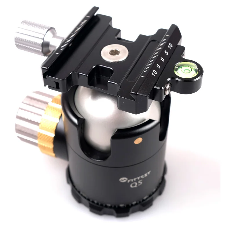 FITTEST Q5 Aluminum Alloy Tripod Head With Screw knob Clamp Compatible with RRS Arca Swiss fro DSLR Cameras like Nikon Canon | Электроника