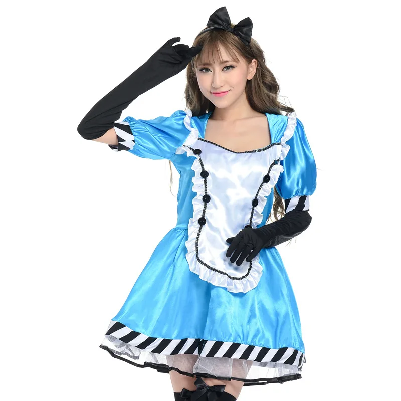 Хеллоуин Алиса бешенство возврат карнавальный костюм платье принцессы игра для