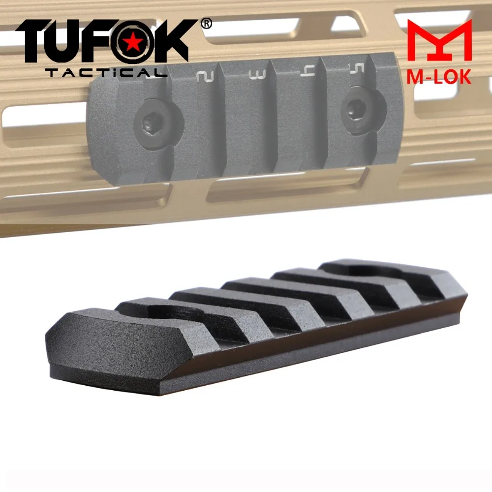 

TuFok Mlok Picatinny Weaver рельсовый адаптер низкопрофильный M-lok 5 слотов рельсовая секция ультратонкое крепление для прицела основание для крепления ...