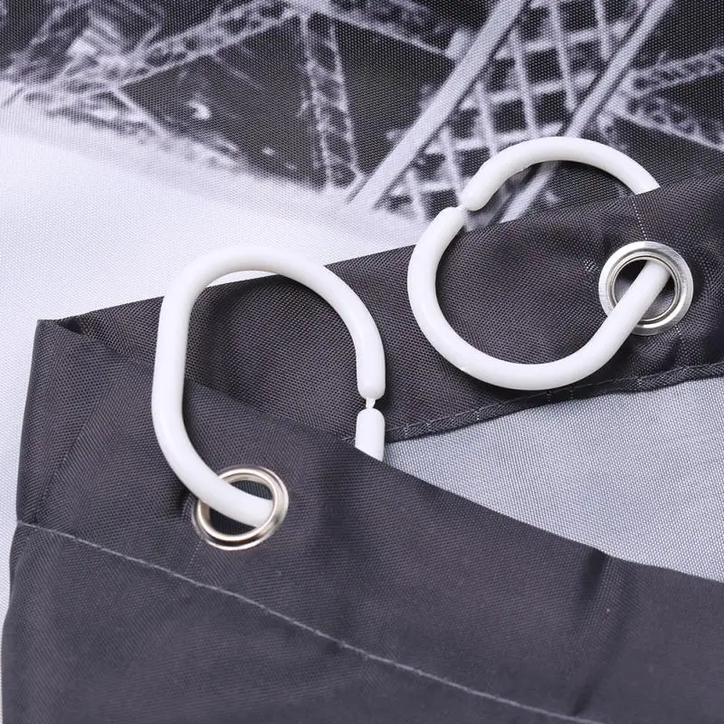 Новый дизайн Парижской Эйфелевой башни для дома и ванной полиэстер занавески