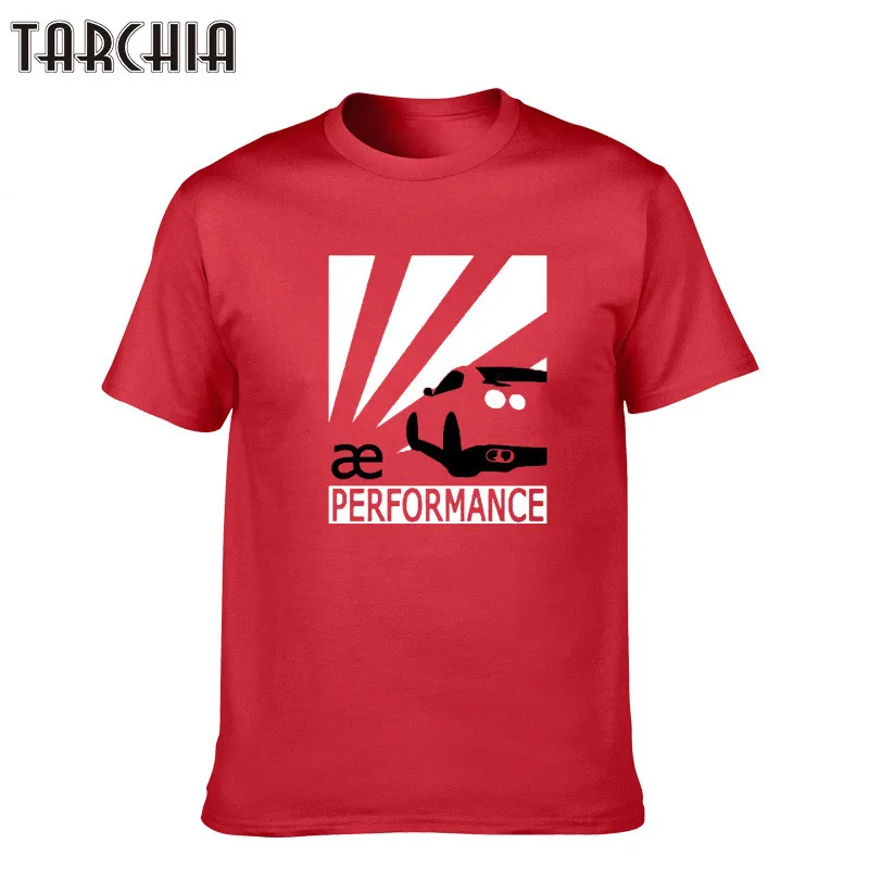 Футболка TARCHIA мужская с круглым вырезом модная повседневная тенниска принтом для