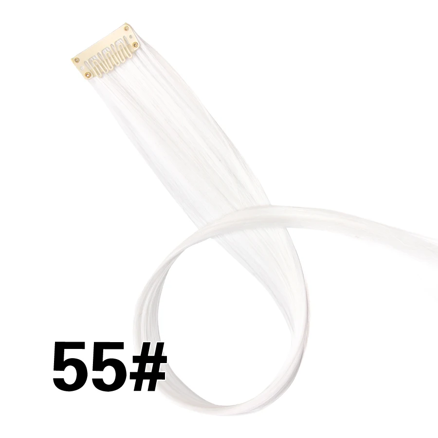 8 #/25 # Alileader волосы для наращивания, 1 шт./лот, синтетические волосы на заколках, 30 цветов, 20 дюймов, 50 см, длинные волнистые волосы для женщин и девушек - Цвет: 8 #/25 #