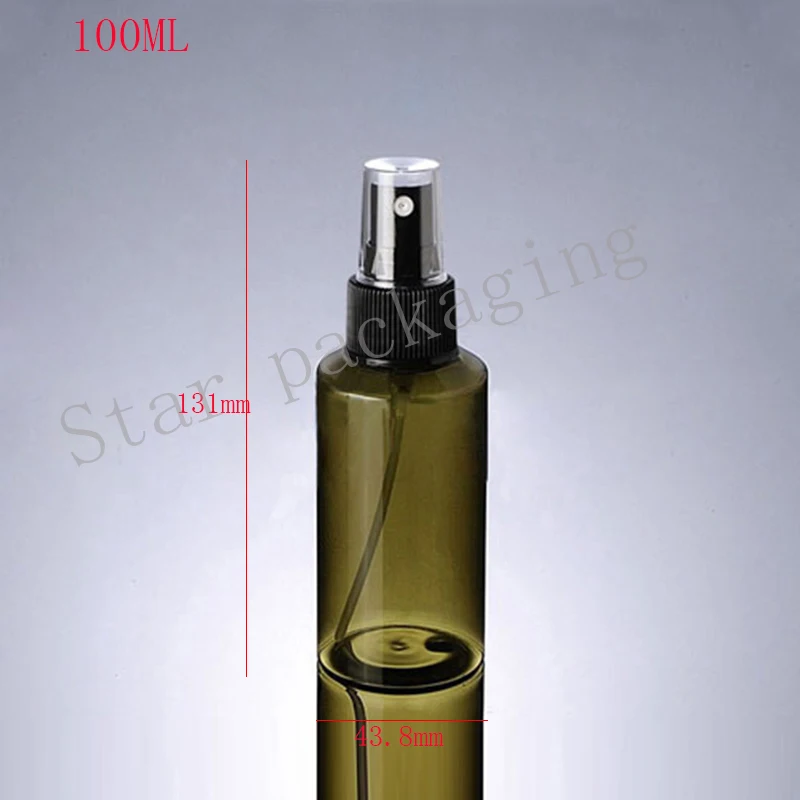 Пустая пластиковая бутылка для духов с распылителем 40 шт. 100 мл дорожная ПЭТ