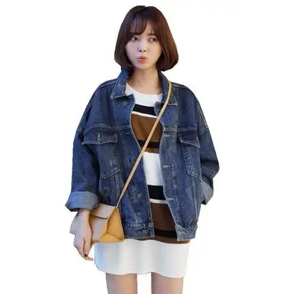 Laura's Store/Женская Популярная Повседневная Уличная джинсовая куртка Новое
