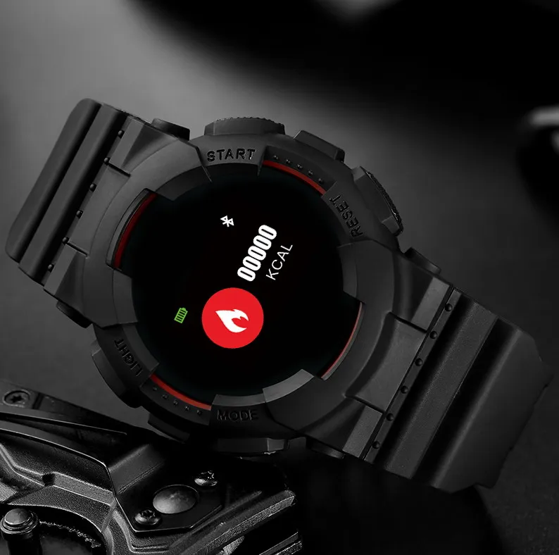 Мужские часы GIMTO уличный светодиодный смарт браслет фотография Bluetooth пульсометр