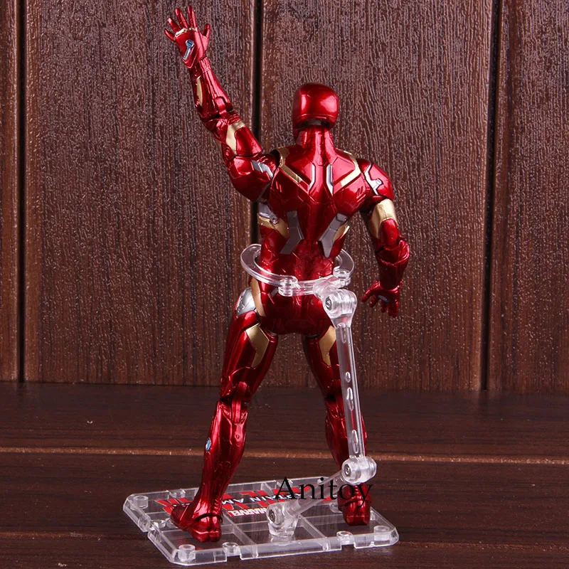 Фигурка железного человека Капитан Америка, фигурка железного человека, ПВХ, Marvel, Мстители, игрушки, фигурка, Коллекционная модель, игрушка 17,5 см