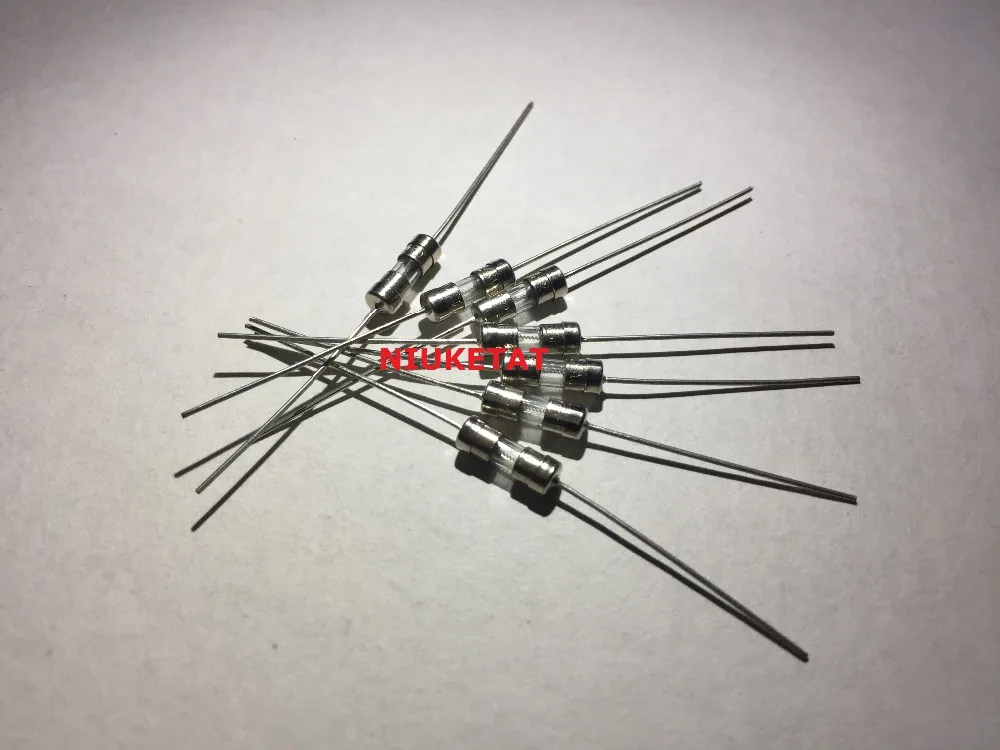 

NIUKETAT 50pcs 3.6*10mm T1.5A 250V slow Axial fuse Glass Tube with lead wire 3.6*10 T1.5A 250V slow fuse New and original