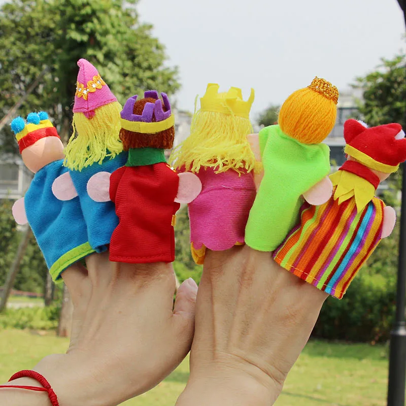 6 шт./лот Детские пальчиковые куклы Детская развивающая история ручная кукла Fantoche